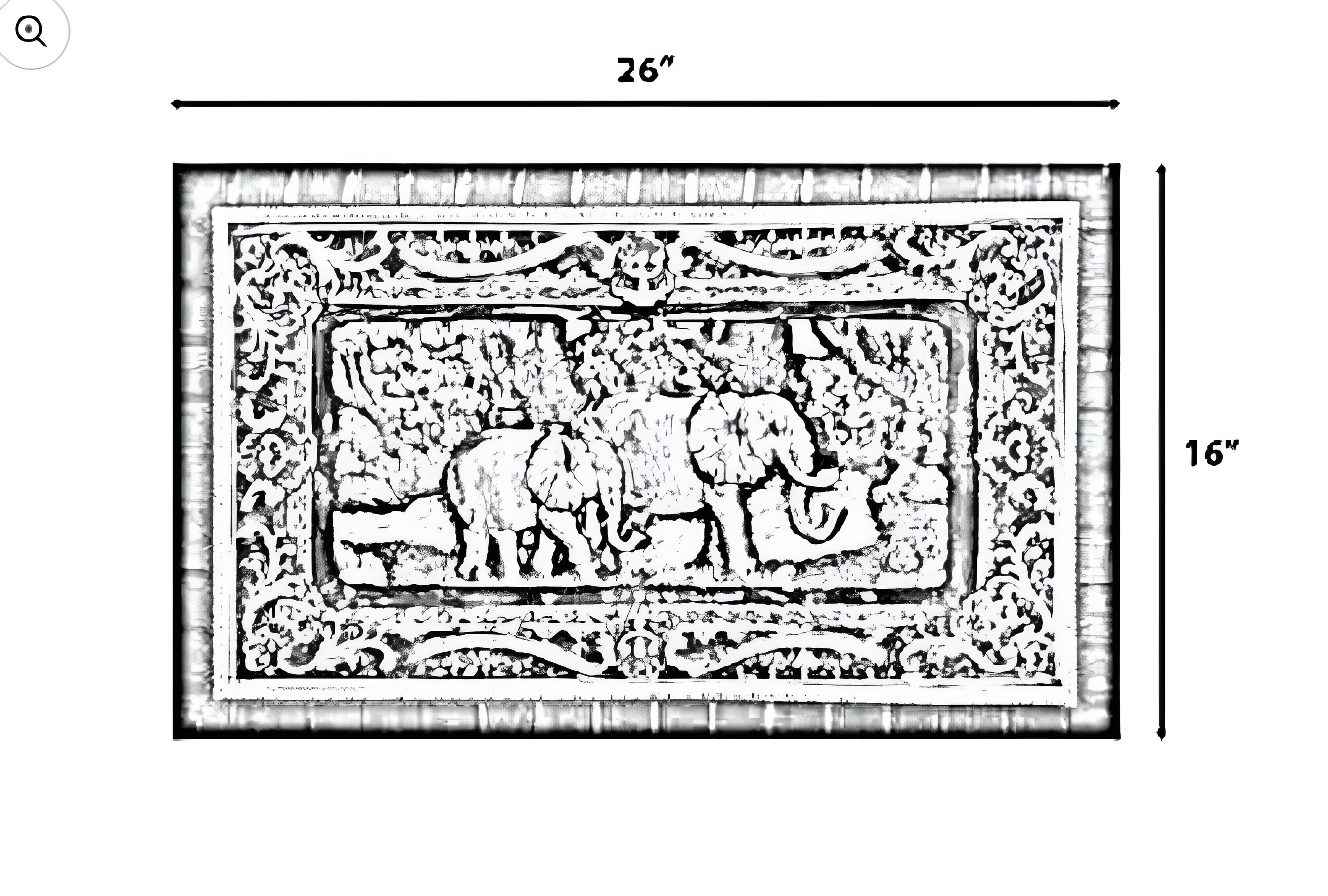 Wall Frame Jungle Design For Living Room / Ruchi