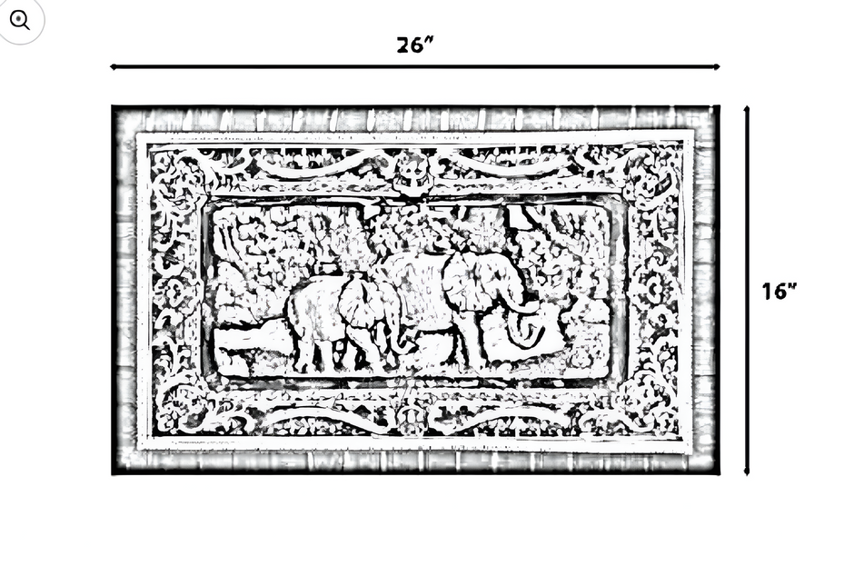 Wall Frame Jungle Design For Living Room / Ruchi