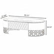 Modern Marble Coffee Table With Leather Upholstery / Ruchi