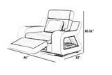 Power Recliner Leather LED Sofa Set