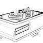 Modern Multifunctional Fabric Sectional Sofa