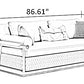 3-Piece Leather Living Room Sofa Set / Ruchi