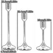 Decorative Metal Candle Holder Set Of 3