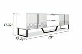 Elegant Wooden Coffee Table And TV Stand Set