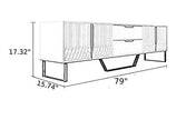 Elegant Wooden Coffee Table And TV Stand Set