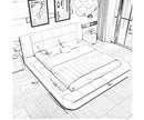 King Size Genuine Leather Bed