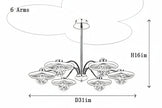 Modern Glass Ball Ceiling LED Chandelier