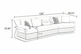 3 Piece Leather Sectional Sofa Set / Ruchi