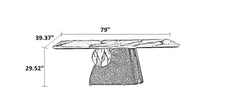 Contemprorary Marble Dining Table Set For 6 / Ruchi