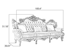 Liville Floral Fabric European Sofa Set