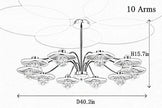 Modern Glass Ball Ceiling LED Chandelier
