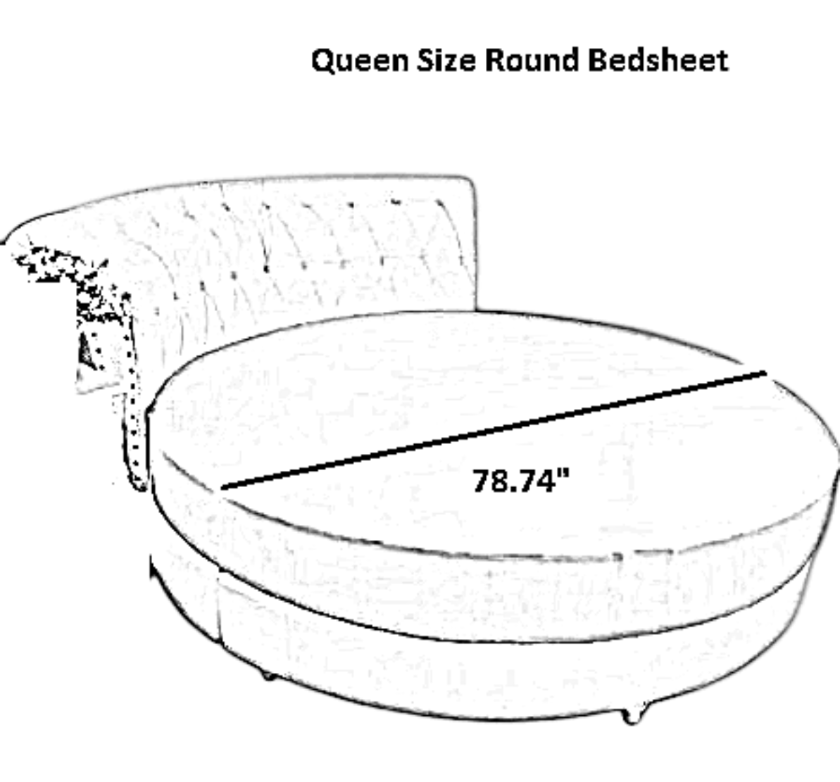 Modern Cotton Fitted Sheet For Round Bed