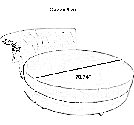 Round Microfiber Fabric Fitted Bedsheet And Bed-Skirt