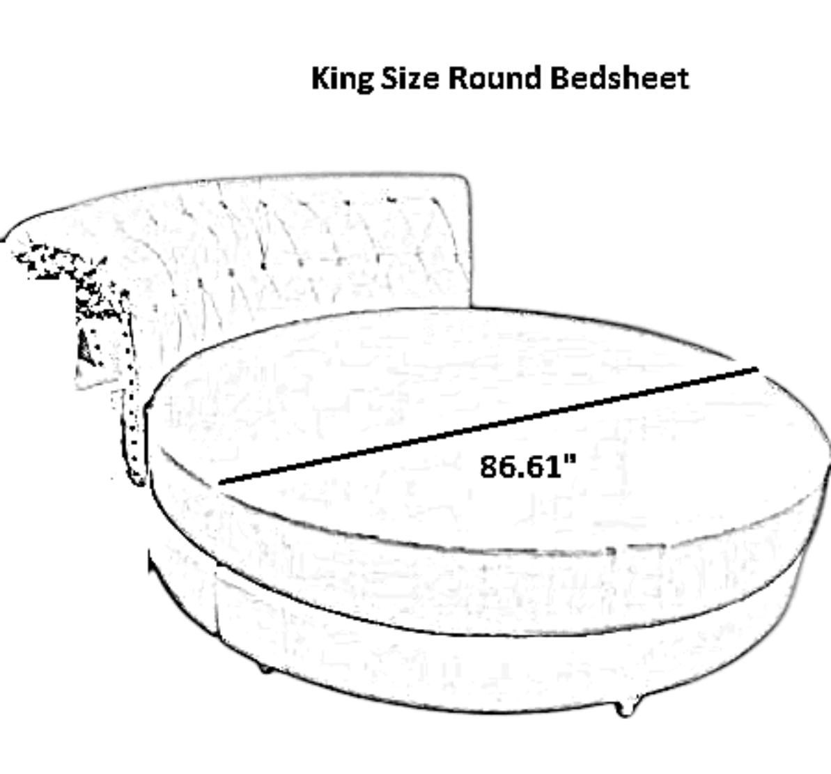 Modern Cotton Fitted Sheet For Round Bed
