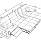 Leather Recliner Sectional Sofa