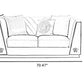 Royal Comfort Logo Designed 1-2-3 Fabric Sofa Set