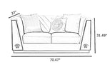 Royal Comfort Logo Designed 1-2-3 Fabric Sofa Set