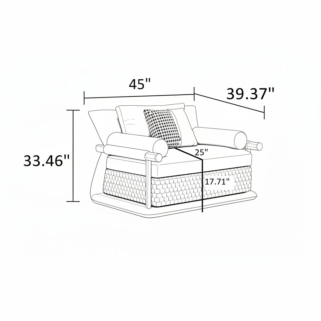 3 Piece Leather Sectional Sofa Set / Ruchi