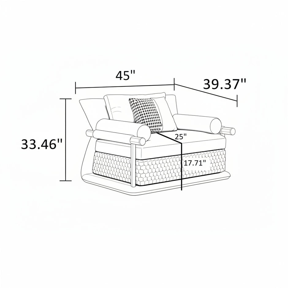 3 Piece Leather Sectional Sofa Set / Ruchi