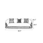 Modern Glossy Wooden Sofa Set
