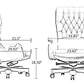 Modern Reclining Leather Ergonomic Office Chair / Ruchi