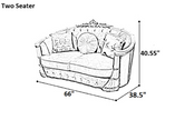 Velvet European Sofa Set of 3