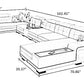 U-Shaped Sectional Sofa Set