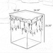 Modern Glass Side Table / Ruchi