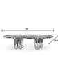 Modern Luxurious Metal Dining Table / Ruchi