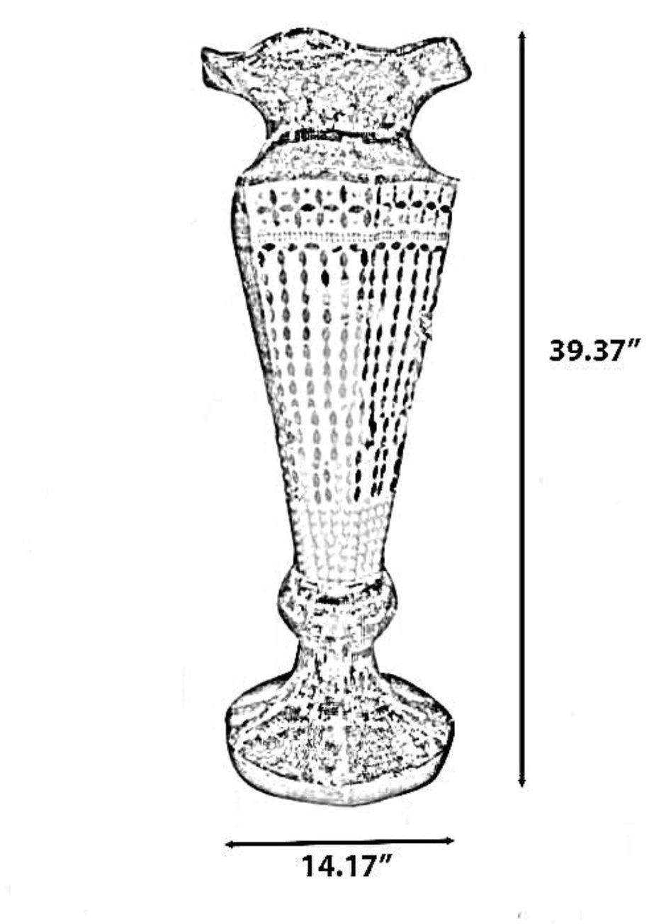 Large Trumpet Ceramic Vase For Flowers / Ruchi