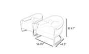 Italian Velvet Fabric Sofa Set