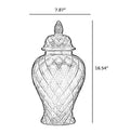 Ceramic Ginger Jar Vase With Lid