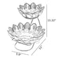 Modern Fruit Stand With 2 Bowls For Counter / Ruchi