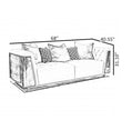 Modern Glossy Velvet Fabric Sofa Set