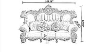 European Style Leather Sofa Set