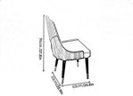 Sleek Marble Top Round Dining Table Set / Ruchi