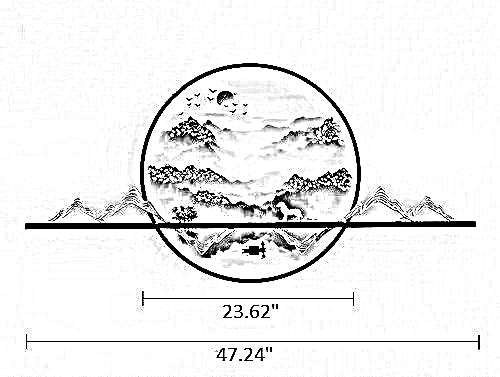 Mountain Valley LED Mural Wall Lamp / Ruchi