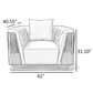 Modern Glossy Velvet Fabric Sofa Set