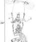 Radha Krishna Metal Wall Hanging Decor / Ruchi
