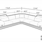 L-Shaped Leather Sectional Sofa With Storage / Ruchi