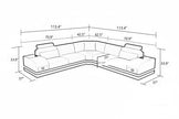 L-Shaped Leather Sectional Sofa With Storage