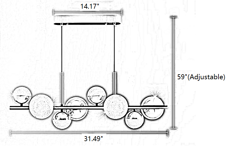 Modern LED Ball Pendant Light