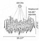 Modern LED Crystal Chandelier For Living Room / Ruchi