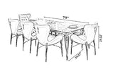 Modern Marble Dining Table Set with Chairs / Ruchi