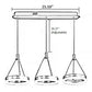 LED Remote Control Pendant Light Fixture