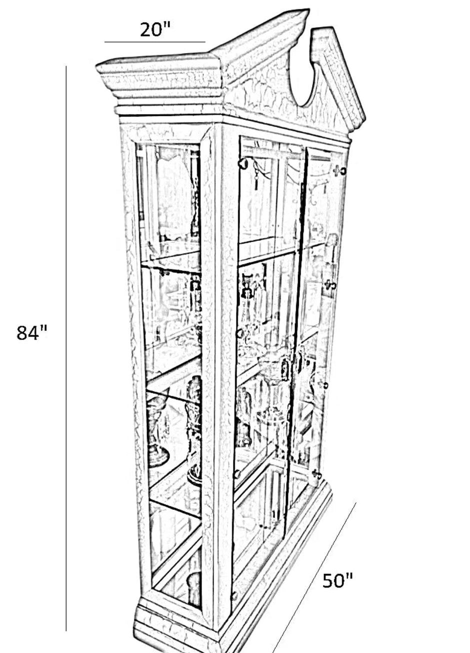 7 Feet Tall Wooden Kitchen Hutch / Ruchi 