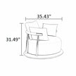 3 Piece Leather Sectional Sofa Set / Ruchi