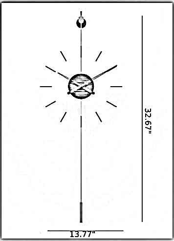 Modern Retro Style Mounted Wall Clock