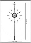 Modern Retro Style Mounted Wall Clock