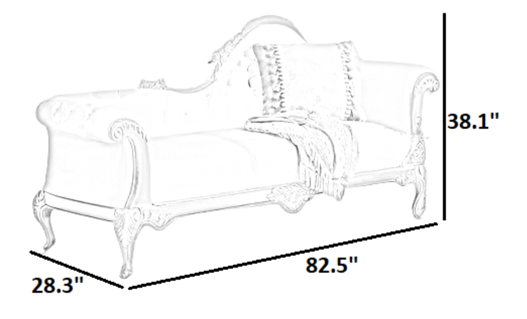 European Button-tufted Fabric Sofa Set